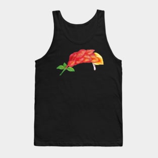 Pink Shrimp Plant Flower Digital Art Tank Top